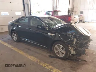 2015 Kia Optima Hybrid with VIN KNAGM4AD1F5083989, listed as a IAAI auction lot 41013875 with 89,292 mi miles. Bid and sale history available at carsss.com. Image 1.
