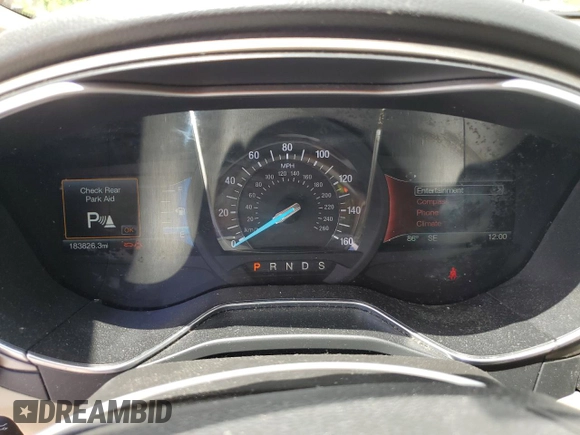 2016 Ford Fusion SE с VIN 3FA6P0H71GR298078, выставлен на аукционе Copart как лот 61174585 с пробегом 183 826 миль миль и Списание • Salvage title. История ставок и продаж доступна на DreamBid. Изображение 9.