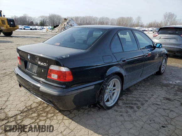 2003 BMW 5 Series 540iA with VIN WBADN63493GN88607, listed as a Copart auction lot 87657055 with 134,053 mi miles and Salvage Title. Bid and sale history available at carsss.com. Image 3.