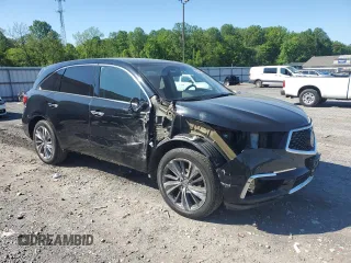 2017 Acura MDX Technology with VIN 5FRYD4H53HB023928, listed as a Copart auction lot 56055535 with 160,249 mi miles and Salvage title. Bid and sale history available at DreamBid. Image 4.