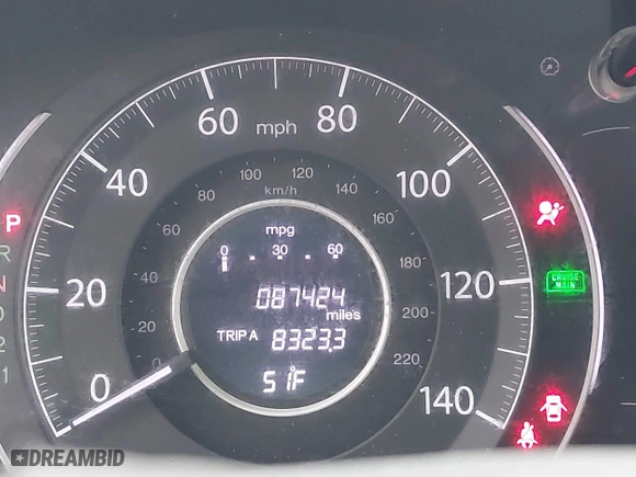 2014 Honda CR-V LX with VIN 3CZRM3H39EG703959, listed as a IAAI auction lot 41990964 with 87,424 mi miles. Bid and sale history available at carsss.com. Image 15.