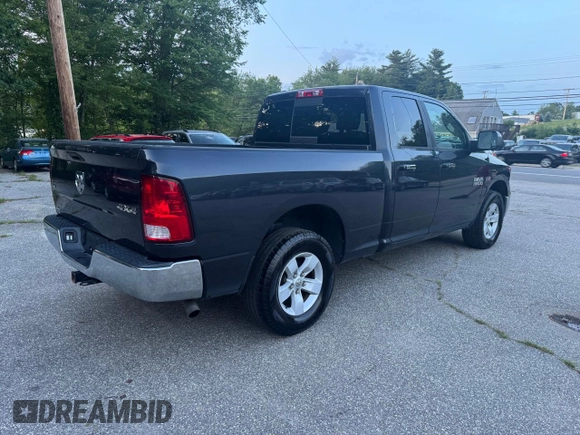 2018 Ram 1500 SLT with VIN 1C6RR7GT9JS332635, listed as a Copart auction lot 62611895 with 188,631 mi miles and Clean title. Bid and sale history available at DreamBid. Image 4.
