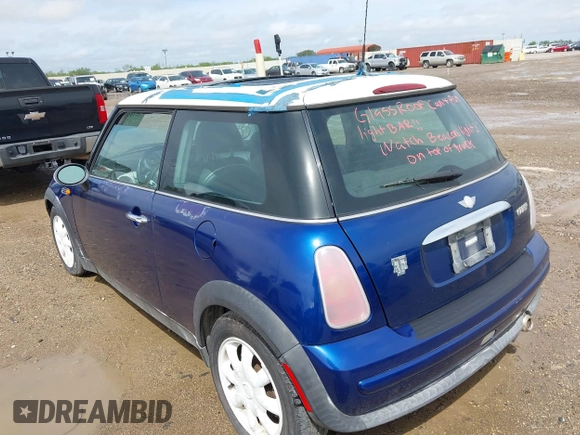 2004 MINI Hardtop with VIN WMWRC33474TJ60134, listed as a IAAI auction lot 42389410 with 183,452 mi miles and . Bid and sale history available at DreamBid. Image 6.