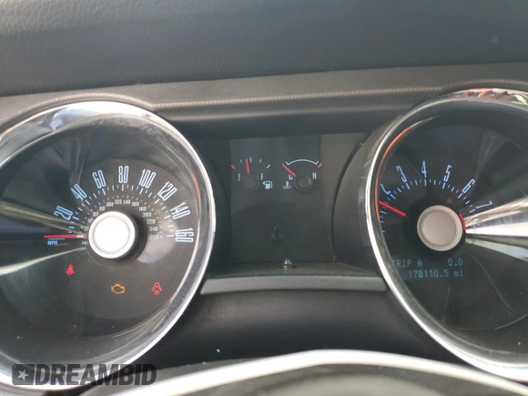 2011 Ford Mustang V6 with VIN 1ZVBP8AM6B5165784, listed as a Copart auction lot 63337625 with 178,110 mi miles and Salvage title. Bid and sale history available at DreamBid. Image 9.