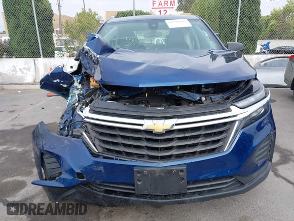 2023 Chevrolet Equinox LS with VIN 3GNAXHEG9PL170527, listed as a IAAI auction lot 42518147 with 35,716 mi miles and . Bid and sale history available at DreamBid. Image 12.