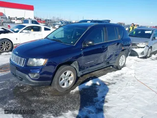 2014 Jeep Compass Sport with VIN 1C4NJCBA2ED594035, listed as a IAAI auction lot 41282961 with 118,606 mi miles. Bid and sale history available at carsss.com. Image 22.