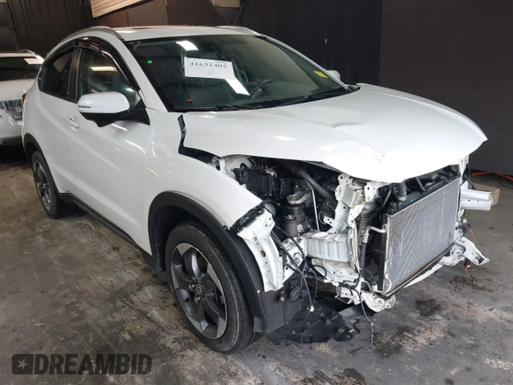 2018 Honda HR-V EX-L Navi with VIN 3CZRU6H76JM719911, listed as a IAAI auction lot 41631402 with 26,776 mi miles. Bid and sale history available at carsss.com. Image 1.