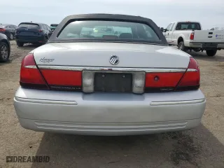 2002 Mercury Grand Marquis LS Premium with VIN 2MEFM75W42X665913, listed as a Copart auction lot 53554535 with 92,394 mi miles and Salvage Title. Bid and sale history available at carsss.com. Image 6.