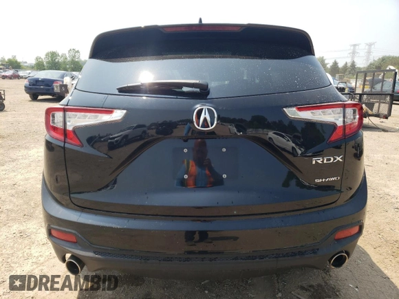 2020 Acura RDX Technology with VIN 5J8TC2H57LL012330, listed as a Copart auction lot 60165345 with Not provided miles and Non repairable. Bid and sale history available at DreamBid. Image 6.