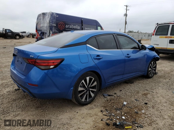 2024 Nissan Sentra SV with VIN 3N1AB8CVXRY213001, listed as a Copart auction lot 47650615 with 11,812 mi miles and Salvage Title. Bid and sale history available at DreamBid. Image 3.