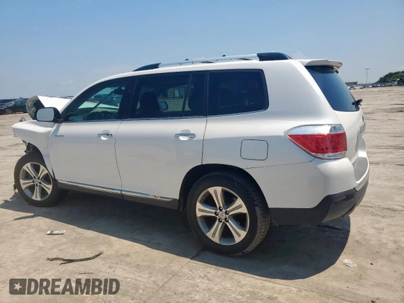 2012 Toyota Highlander Limited с VIN 5TDDK3EH1CS175063, выставлен на аукционе Copart как лот 58625125 с пробегом Не указан миль и Списание • Salvage title. История ставок и продаж доступна на DreamBid. Изображение 2.