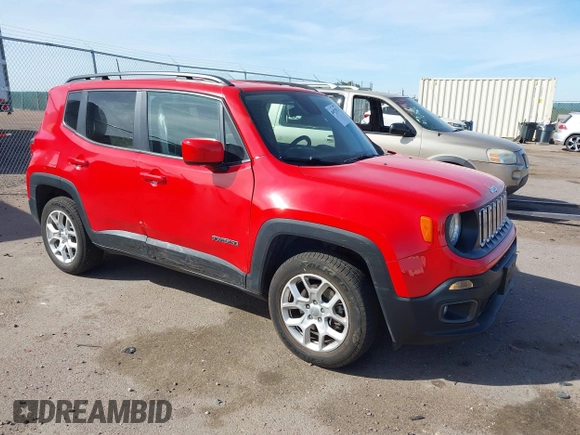 2018 Jeep Renegade Latitude with VIN ZACCJBBB3JPH98347, listed as a IAAI auction lot 40483552 with 56,993 mi miles and . Bid and sale history available at DreamBid. Image 1.