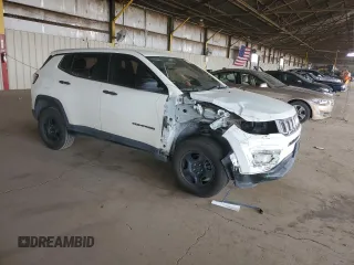 2019 Jeep Compass Sport with VIN 3C4NJCAB9KT613809, listed as a Copart auction lot 55536295 with 110,625 mi miles and Salvage title. Bid and sale history available at DreamBid. Image 4.