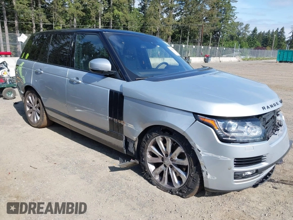 2016 Land Rover Range Rover HSE z VIN SALGS2KFXGA246850, wystawiony jako IAAI lot #42326064 z przebiegiem 88 707 mil mil oraz . Historia ofert i sprzedaży dostępna na DreamBid. Obrazek 1.