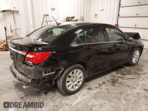 2014 Chrysler 200 LX with VIN 1C3CCBAG1EN158745, listed as a IAAI auction lot 40994879 with 180,000 mi miles. Bid and sale history available at carsss.com. Image 4.