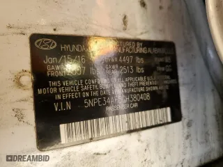 2016 Hyundai Sonata 2.4L Sport with VIN 5NPE34AF5GH380408, listed as a Copart auction lot 45174545 with 76,732 mi miles and Salvage Title. Bid and sale history available at carsss.com. Image 12.