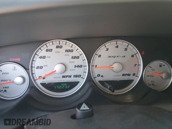 2005 Dodge Neon SRT-4 z VIN 1B3ES66S75D108760, wystawiony jako Copart lot #62733784 z przebiegiem 170 232 mil mil oraz Szkoda całkowita • Salvage title. Historia ofert i sprzedaży dostępna na DreamBid. Obrazek 9.