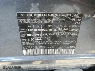 2012 Mercedes-Benz GL-Class GL 450 with VIN 4JGBF7BE9CA799103, listed as a Copart auction lot 52764565 with 79,138 mi miles and Salvage Title. Bid and sale history available at carsss.com. Image 14.