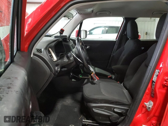 2017 Jeep Renegade Altitude with VIN ZACCJBBBXHPF84837, listed as a Copart auction lot 43204725 with 115,368 mi miles and Salvage Title. Bid and sale history available at carsss.com. Image 7.