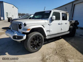 2023 Jeep Gladiator Overland with VIN 1C6HJTFGXPL550344, listed as a Copart auction lot 46659255 with 0 mi miles and Non Repairable. Bid and sale history available at carsss.com. Image 1.