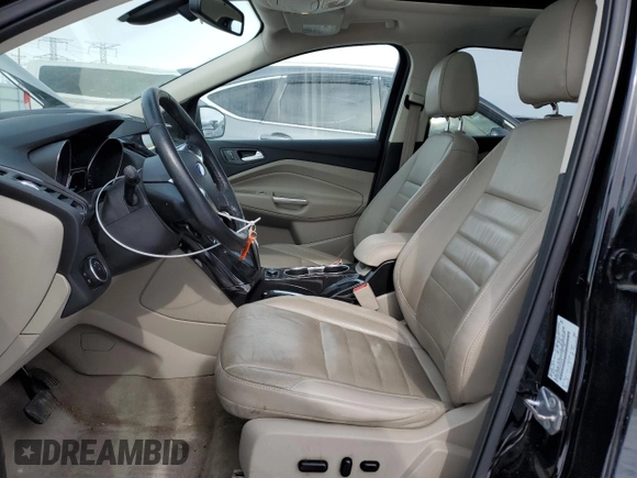 2016 Ford Escape Titanium with VIN 1FMCU9JX1GUB44723, listed as a Copart auction lot 45753105 with 124,118 mi miles and Salvage Title. Bid and sale history available at carsss.com. Image 7.