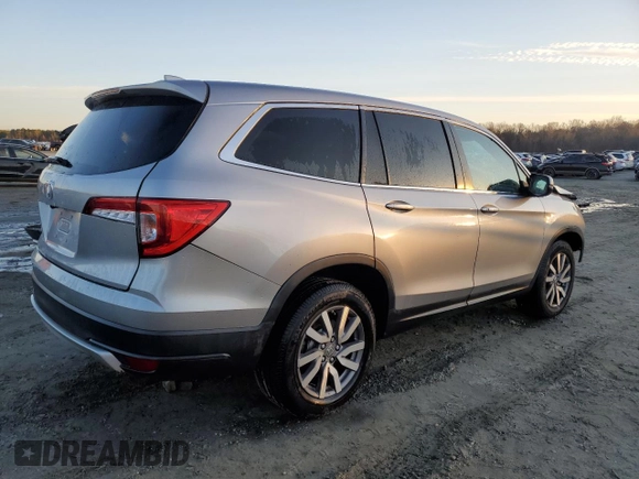 2020 Honda Pilot EX-L with VIN 5FNYF5H51LB026045, listed as a Copart auction lot 87933045 with 0 mi miles and Salvage Title. Bid and sale history available at carsss.com. Image 3.