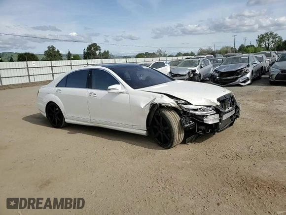 2011 Mercedes-Benz S 550 with VIN WDDNG8GB4BA365646, listed as a Copart auction lot 52162925 with 106,805 mi miles and Salvage Title. Bid and sale history available at DreamBid. Image 10.