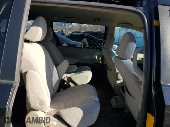 2012 Toyota Sienna LE with VIN 5TDJK3DC9CS038655, listed as a Copart auction lot 46852235 with 193,074 mi miles and Salvage Title. Bid and sale history available at carsss.com. Image 10.