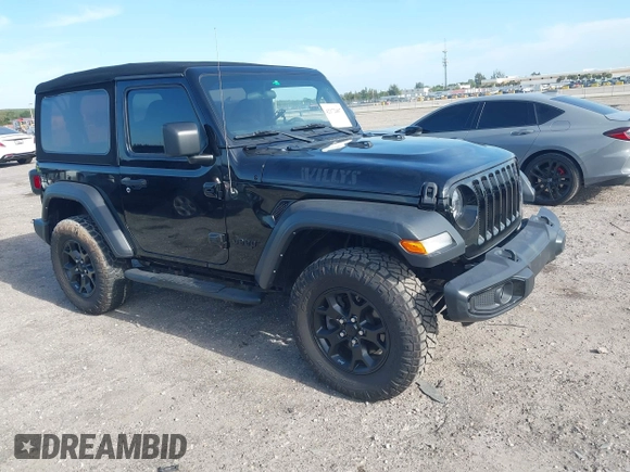 2021 Jeep Wrangler Sport z VIN 1C4GJXAN7MW796019, wystawiony jako IAAI lot #42172407 z przebiegiem 34 128 mil mil oraz . Historia ofert i sprzedaży dostępna na DreamBid. Obrazek 1.