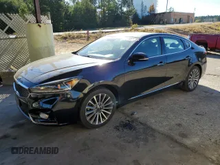 2017 Kia Cadenza Premium with VIN KNALB4J15H5039510, listed as a Copart auction lot 76071054 with 107,197 mi miles and Salvage Title. Bid and sale history available at carsss.com. Image 1.