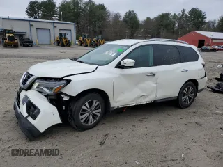 2017 Nissan Pathfinder SV with VIN 5N1DR2MM3HC629693, listed as a Copart auction lot 49261785 with 106,312 mi miles and Salvage Title. Bid and sale history available at carsss.com. Image 1.