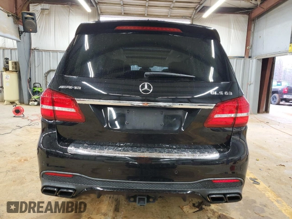 2017 Mercedes-Benz GLS with VIN 4JGDF7FE5HA918226, listed as a Copart auction lot 84388874 with 56,633 mi miles and Salvage Title. Bid and sale history available at carsss.com. Image 6.