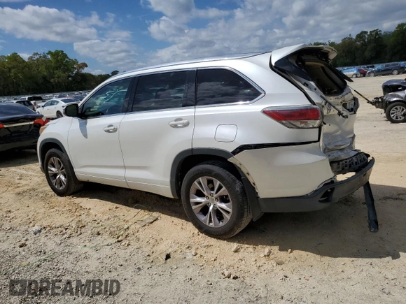 2015 Toyota Highlander XLE z VIN 5TDJKRFH4FS140378, wystawiony jako Copart lot #49265705 z przebiegiem 113 723 mil mil oraz Szkoda całkowita • Salvage title. Historia ofert i sprzedaży dostępna na DreamBid. Obrazek 2.