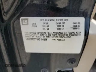 2004 Cadillac CTS with VIN 1G6DM577540154976, listed as a Copart auction lot 49225144 with 172,548 mi miles and Salvage Title. Bid and sale history available at carsss.com. Image 12.
