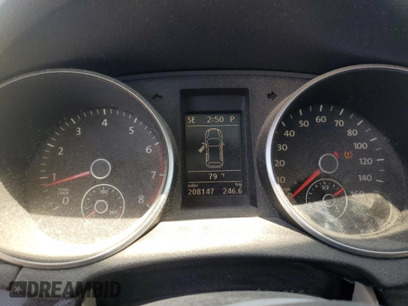 2011 Volkswagen Jetta SportWagen SE with VIN 3VWPX7AJ2BM600249, listed as a Copart auction lot 53658035 with 208,147 mi miles and Non Repairable. Bid and sale history available at carsss.com. Image 9.
