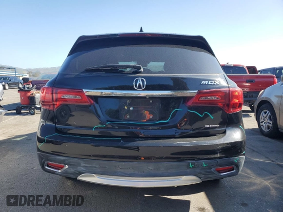 2016 Acura MDX w/Tech/Entertainment with VIN 5FRYD4H67GB028475, listed as a Copart auction lot 46524525 with 78,720 mi miles and Salvage Title. Bid and sale history available at carsss.com. Image 6.