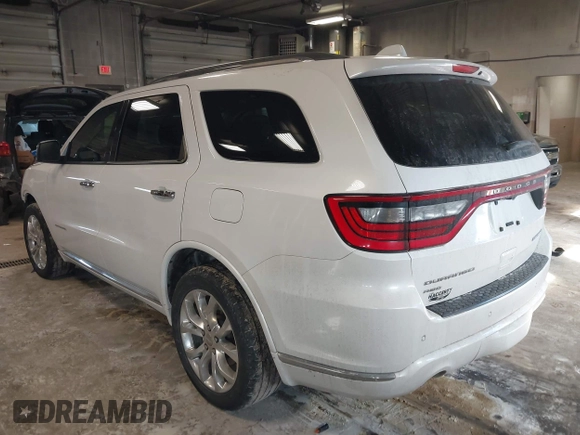 2017 Dodge Durango Citadel with VIN 1C4RDJEGXHC652853, listed as a IAAI auction lot 41631921 with 110,427 mi miles and . Bid and sale history available at carsss.com. Image 3.