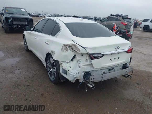 2020 Infiniti Q50 Luxe with VIN JN1EV7AP4LM200598, listed as a IAAI auction lot 41629830 with 69,882 mi miles and . Bid and sale history available at DreamBid. Image 6.