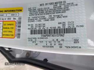 2016 Ford Fusion SE with VIN 1FA6P0H75G5127062, listed as a IAAI auction lot 42012696 with 169,489 mi miles and . Bid and sale history available at carsss.com. Image 9.