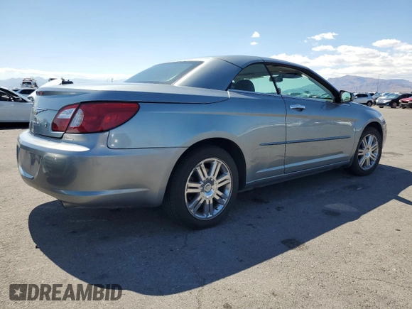 2008 Chrysler Sebring Limited with VIN 1C3LC65M58N635592, listed as a Copart auction lot 56356165 with 107,873 mi miles and Clean Title. Bid and sale history available at DreamBid. Image 3.