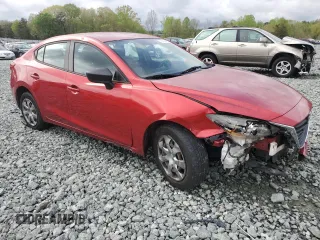 2015 Mazda 3 i SV with VIN JM1BM1T76F1232259, listed as a Copart auction lot 52756435 with 106,336 mi miles and Salvage Title. Bid and sale history available at DreamBid. Image 4.