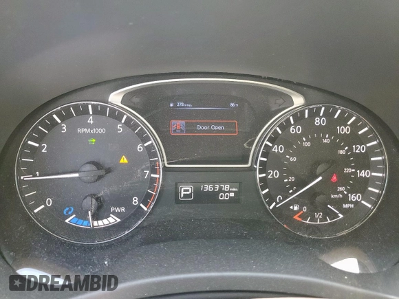 2014 Nissan Pathfinder Platinum Hybrid with VIN 5N1CR2MNXEC660701, listed as a Copart auction lot 61634125 with 136,378 mi miles and Salvage title. Bid and sale history available at DreamBid. Image 9.