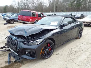 2021 BMW 4 Series M440i with VIN WBA53AT07MCH13853, listed as a IAAI auction lot 41788733 with 53,518 mi miles and . Bid and sale history available at DreamBid. Image 2.
