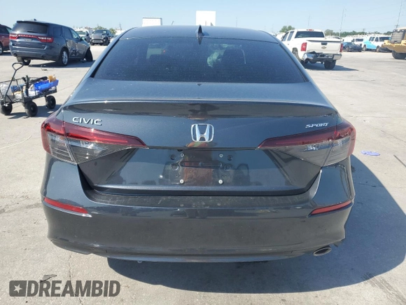 2025 Honda Civic Sport with VIN 2HGFE2F59SH539467, listed as a Copart auction lot 52300485 with 5,527 mi miles and Salvage title. Bid and sale history available at DreamBid. Image 6.
