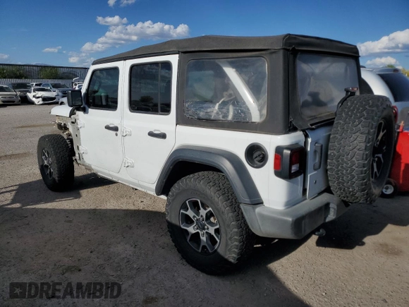 2018 Jeep Wrangler Unlimited Sport with VIN 1C4HJXDN0JW298109, listed as a Copart auction lot 52991795 with 94,445 mi miles and Salvage title. Bid and sale history available at DreamBid. Image 2.