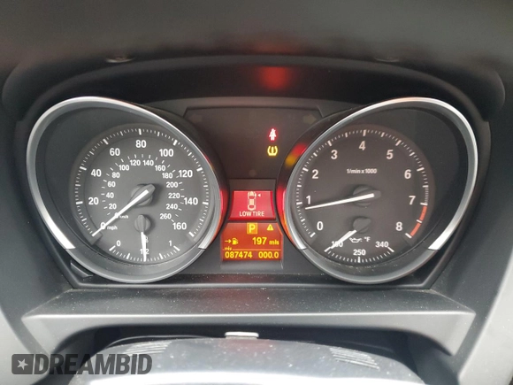 2012 BMW Z4 sDrive35i with VIN WBALM7C56CE384825, listed as a Copart auction lot 53083945 with 87,474 mi miles and Salvage Title. Bid and sale history available at carsss.com. Image 9.
