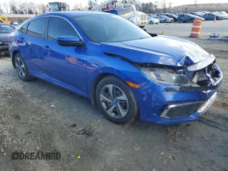 2019 Honda Civic Sedan LX with VIN 19XFC2F61KE038744, listed as a Copart auction lot 85879744 with 0 mi miles and Salvage Title. Bid and sale history available at carsss.com. Image 4.