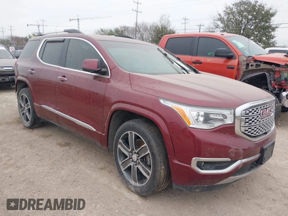 2018 GMC Acadia Denali with VIN 1GKKNXLSXJZ120843, listed as a IAAI auction lot 41534088 with 159,299 mi miles and . Bid and sale history available at DreamBid. Image 1.