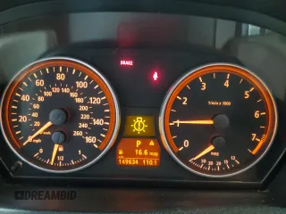 2007 BMW 3 Series 328i with VIN WBAVC53507FZ72395, listed as a Copart auction lot 52431745 with 149,634 mi miles and Salvage Title. Bid and sale history available at carsss.com. Image 9.