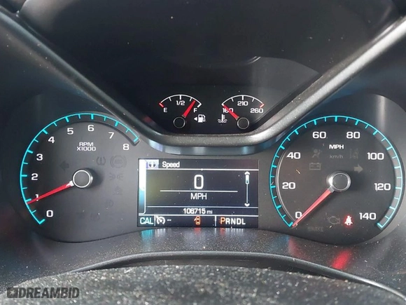 2017 Chevrolet Colorado 4WD LT with VIN 1GCGTCEN9H1209853, listed as a IAAI auction lot 41672171 with 106,715 mi miles. Bid and sale history available at carsss.com. Image 7.